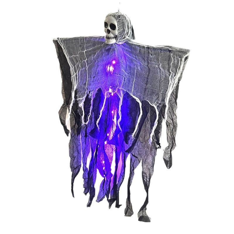 "Glowing Skeleton Ghost Prop – Scary Halloween Decoration