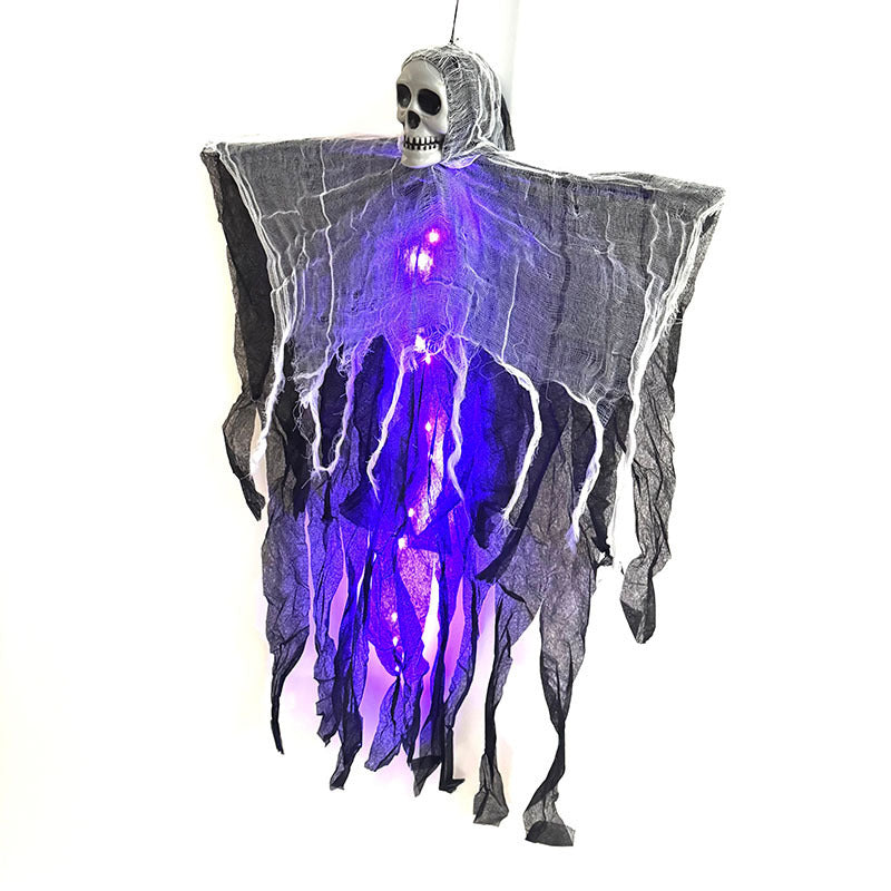 "Glowing Skeleton Ghost Prop – Scary Halloween Decoration
