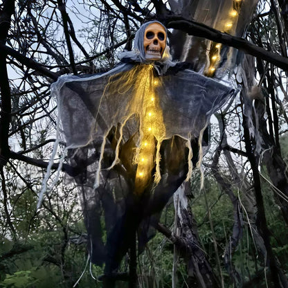 "Glowing Skeleton Ghost Prop – Scary Halloween Decoration