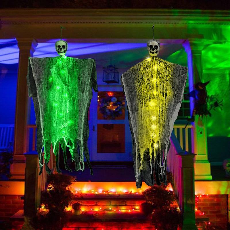 "Glowing Skeleton Ghost Prop – Scary Halloween Decoration