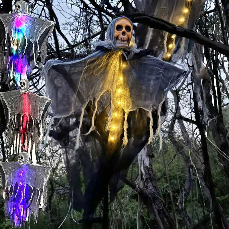 "Glowing Skeleton Ghost Prop – Scary Halloween Decoration