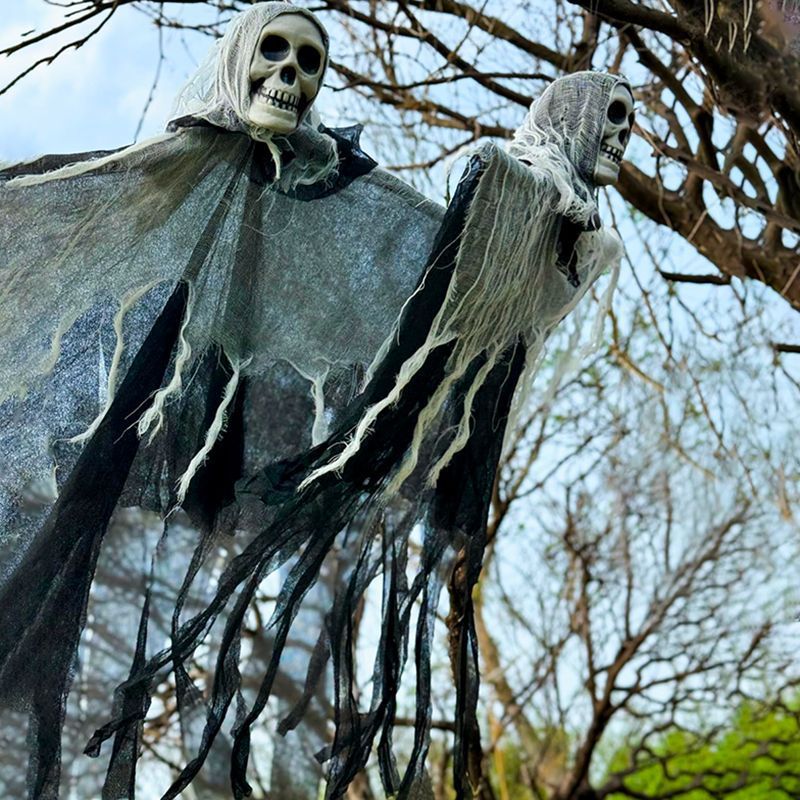 "Glowing Skeleton Ghost Prop – Scary Halloween Decoration