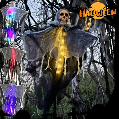 "Glowing Skeleton Ghost Prop – Scary Halloween Decoration